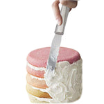 Edelstahl-Cremespatel Edelstahl-Glockenmesser Tortenspatel Backschaber Backwerkzeuge