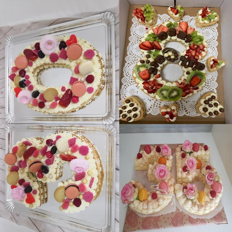 2 Stück Zahlen Kuchenform Tortendekorationswerkzeuge