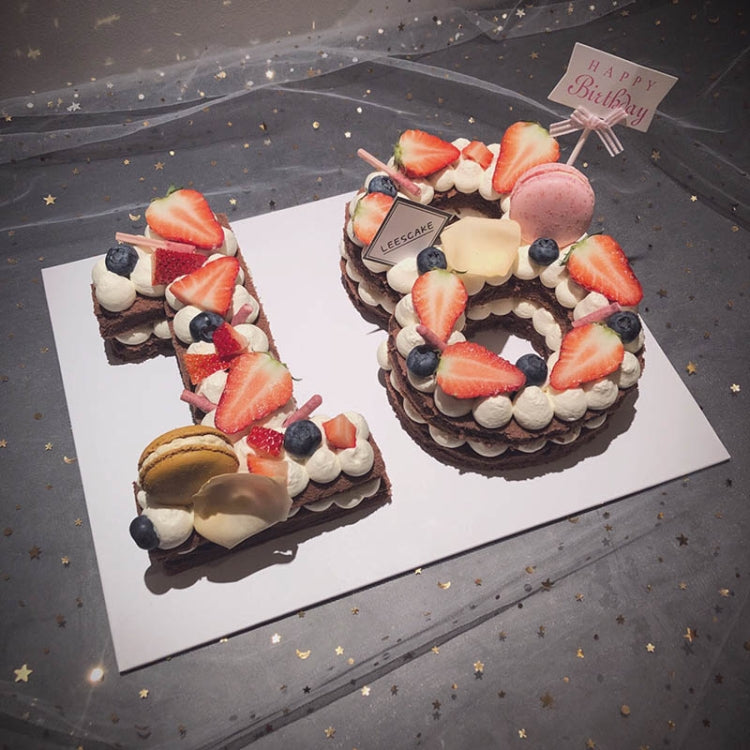 2 Stück Zahlen Kuchenform Tortendekorationswerkzeuge