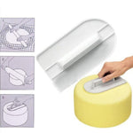 2 STÜCK Kuchenglätter Polierwerkzeuge Kuchendekorationswerkzeuge Glatter Fondant Zuckerguss Silikonform DIY Küchenbackwerkzeug, 2 STÜCK