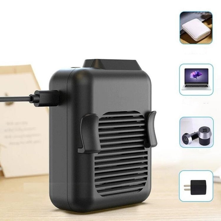 Mini Hängender Taillenventilator USB Aufladung Blattloser Tragbarer Handventilator, 4000mAh, 6000mAh