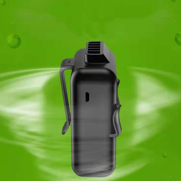 Mini Hängender Taillenventilator USB Aufladung Blattloser Tragbarer Handventilator, 4000mAh, 6000mAh