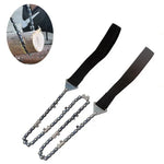 Outdoor Tragbare Hand-Kettensäge für den Feldeinsatz, Überleben, Manganstahl-Kettensäge, Multifunktionale Baumfällsäge, Drahtsäge (11 Zähne Orange), Drahtsäge (11 Zähne Schwarz)