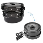 Outdoor-Bedarf Camping Tragbare Teekanne Set Topf-Set