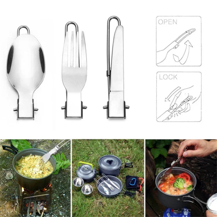 Outdoor-Bedarf Camping Tragbare Teekanne Set Topf-Set