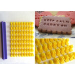 Englisch Alphanumerisches Symbol Stempel Ausstechform Beweglicher Typ Kuchenform-Set, Kuchenform-Set