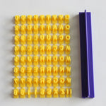 Englisch Alphanumerisches Symbol Stempel Ausstechform Beweglicher Typ Kuchenform-Set, Kuchenform-Set