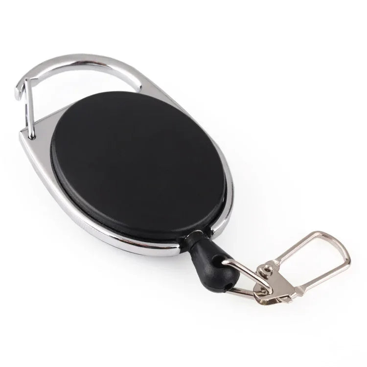 Outdoor Teleskop Drahtseil Schlüsselanhänger Anti-Diebstahl Schlüsselkette EDC Einziehbare Kette Rücklauf Schlüsselring Halter