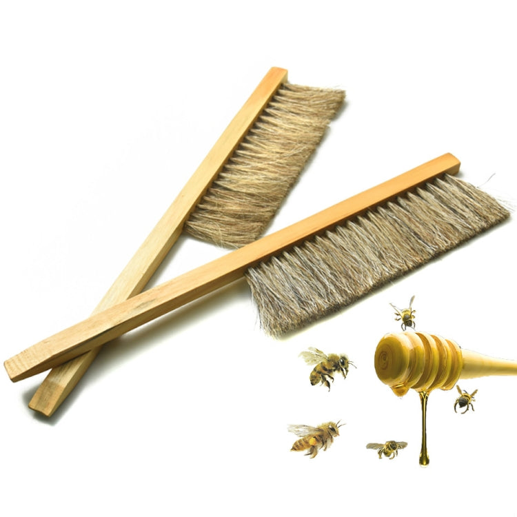 Doppelreihige Schweinehaar-Bienenbürste, Bienenbesen, Bienenbürste, Bienenbesen