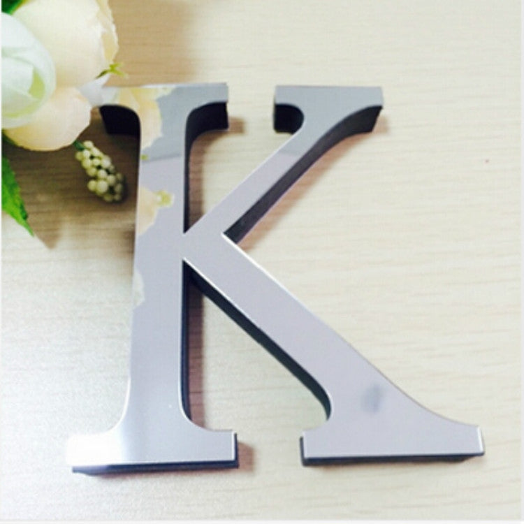2 Stück Heimdekoration Kreative Persönlichkeit Englische Buchstaben Acryl Spiegel 3D DIY Wandaufkleber
