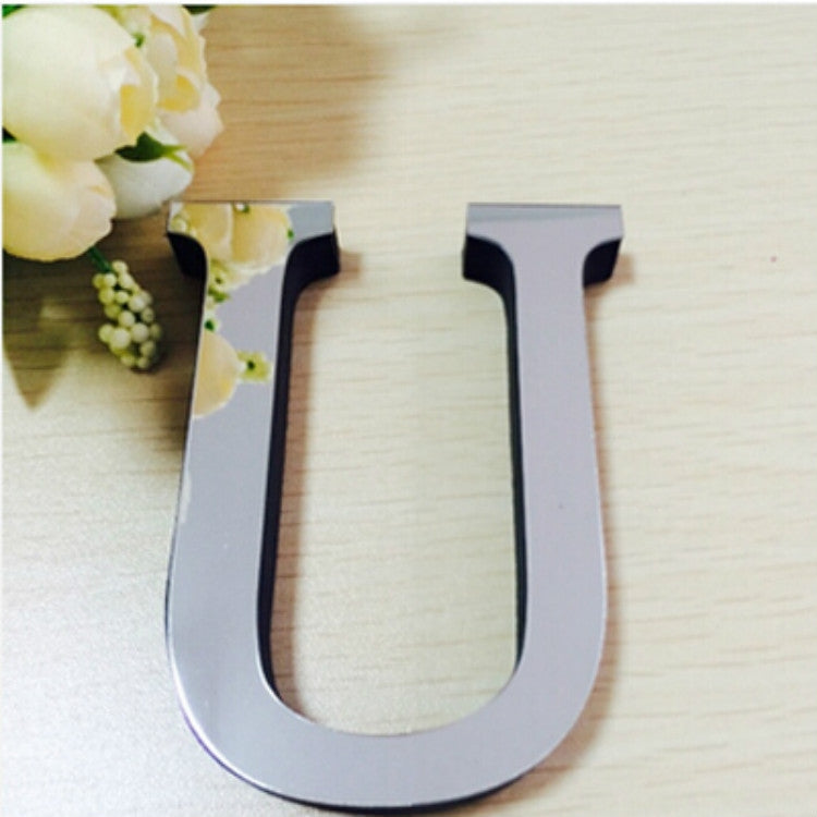 2 Stück Heimdekoration Kreative Persönlichkeit Englische Buchstaben Acryl Spiegel 3D DIY Wandaufkleber