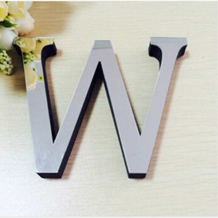 2 Stück Heimdekoration Kreative Persönlichkeit Englische Buchstaben Acryl Spiegel 3D DIY Wandaufkleber