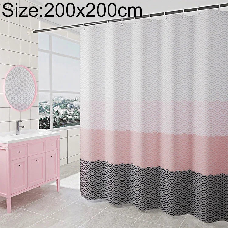 Geometrischer Duschvorhang Wasserdichter Badvorhang, 200 x 200 cm, 100 x 200 cm, 120 x 200 cm, 150 x 200 cm, 220 x 200 cm, 260 x 200 cm, 280 x 200 cm