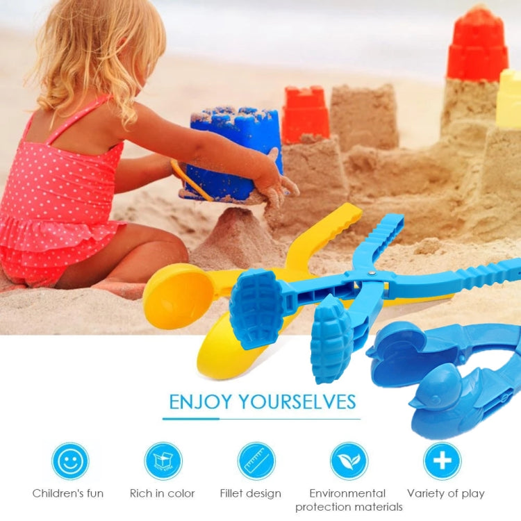 Sandform Werkzeug Schneeballmacher Lustiges Outdoor Sport Strandspielzeug, Zufällige Farbe, Sandform (Einzelmine), Sandform (Doppelte Mine), Sandform (Ball), Sandform (Doppelball), Sandform (Ente), Sandform (Fußball)