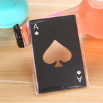 2 Stück Edelstahl Flaschenöffner Poker Spielkarte Pik Limonadenflaschenöffner