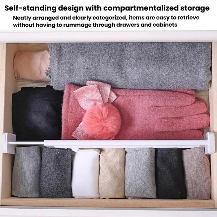 Extendable Drawer Organizer Dividers Home Wardrobe Plastic Partition Panels