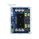 XH-M543 120W+120W Zwei-Kanal Stereo Hochleistungs-Digital-TPA3116D2-Audioverstärkerplatine, 120W+120W Zwei-Kanal Audioverstärker