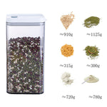 Haushalts-Vorratsdose für grobe Körner, transparent, luftdicht, lebensmittelecht, für getrocknete Früchte, Snacks, mit Deckel, 700 ml, 1100 ml, 1500 ml