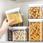 Haushalts-Vorratsdose für grobe Körner, transparent, luftdicht, lebensmittelecht, für getrocknete Früchte, Snacks, mit Deckel, 700 ml, 1100 ml, 1500 ml