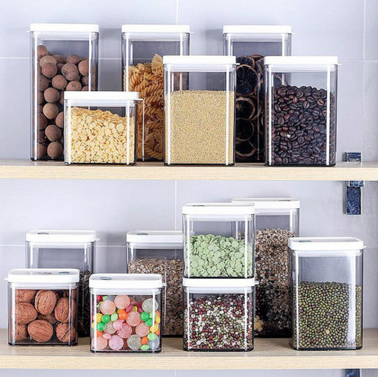 Haushalts-Vorratsdose für grobe Körner, transparent, luftdicht, lebensmittelecht, für getrocknete Früchte, Snacks, mit Deckel, 700 ml, 1100 ml, 1500 ml