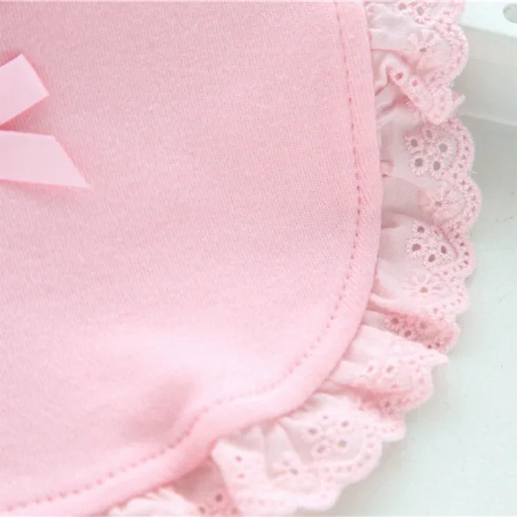 Neugeborene Spitzen-Schleifen-Lätzchen Baby-Speicheltücher