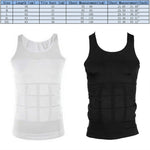 3PCS Men Slimming Body Shaper Vest Underwear, XL, XXL, S, L, M