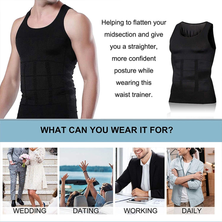 3ER Herren Figurformende Unterhemd-Unterwäsche, XL, XXL, S, L, M