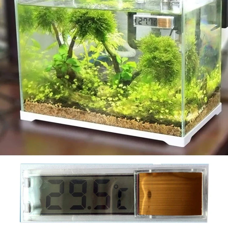 Multifunktionales LCD-3D-Digital-Elektronik-Temperaturmess-Fischbecken-Aquarium-Thermometer