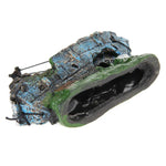 Piratenschiff Verfaultes Boot Kleines Netzboot Aquarium Landschaftsbau Fischtank Glaszylinder Szene, Piratenschiff