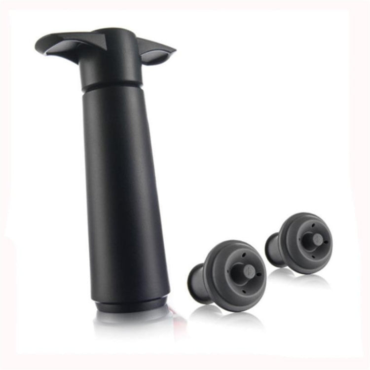 Rotwein-Vakuumpumpen-Frischhalter-Silikon-Weinstopfen-Set, schwarze Pumpe 2 Stopper (OPP-Beutel), schwarze Pumpe 2 Stopper (Karton), 2 Stopper drei Löcher (OPP-Beutel), schwarze Pumpe dreiteilige Box