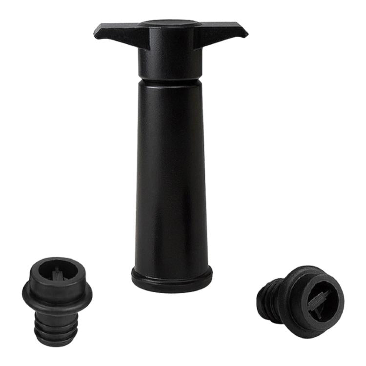 Rotwein-Vakuumpumpen-Frischhalter-Silikon-Weinstopfen-Set, schwarze Pumpe 2 Stopper (OPP-Beutel), schwarze Pumpe 2 Stopper (Karton), 2 Stopper drei Löcher (OPP-Beutel), schwarze Pumpe dreiteilige Box