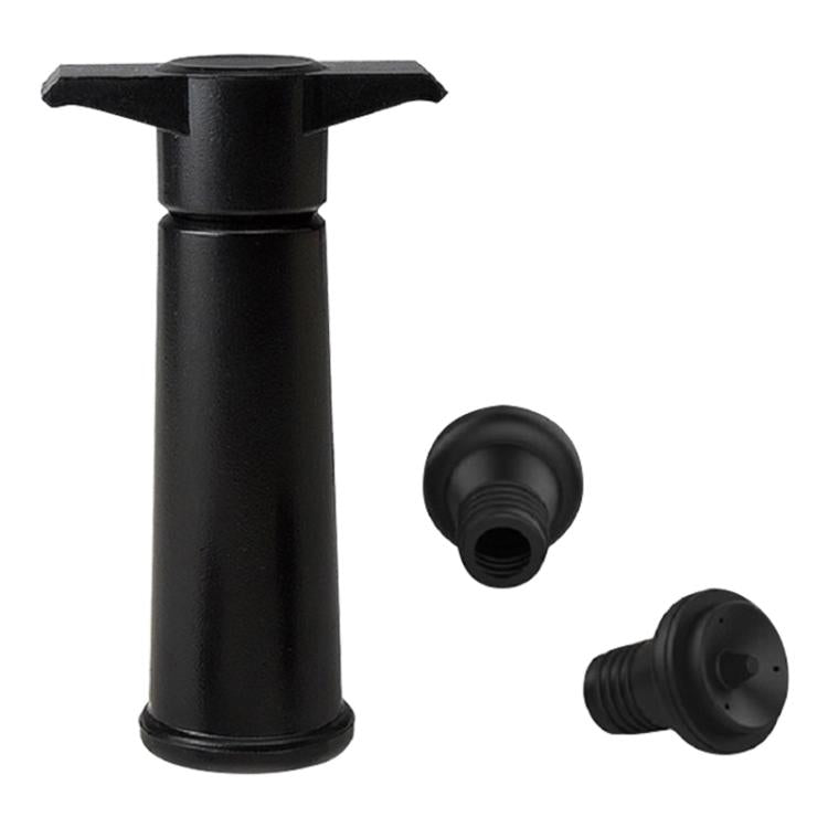 Rotwein-Vakuumpumpen-Frischhalter-Silikon-Weinstopfen-Set, schwarze Pumpe 2 Stopper (OPP-Beutel), schwarze Pumpe 2 Stopper (Karton), 2 Stopper drei Löcher (OPP-Beutel), schwarze Pumpe dreiteilige Box