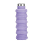 Tragbare Silikon-Wasserflasche, einziehbar, faltbar, Kaffeeflasche, für Outdoor, Reisen, Trinken, Sport, Kessel, Fassungsvermögen: 500 ml, Grau, Orange, Blau, Lila