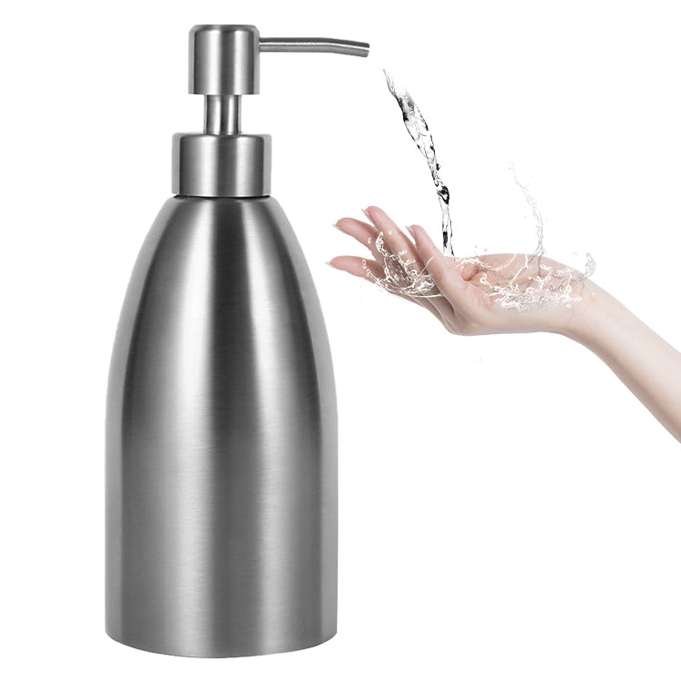 500ml Edelstahl-Seifenspender Küche Bad Shampoo Box Spülmittelspender, 500ml Seifenspender