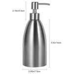 500ml Edelstahl-Seifenspender Küche Bad Shampoo Box Spülmittelspender, 500ml Seifenspender