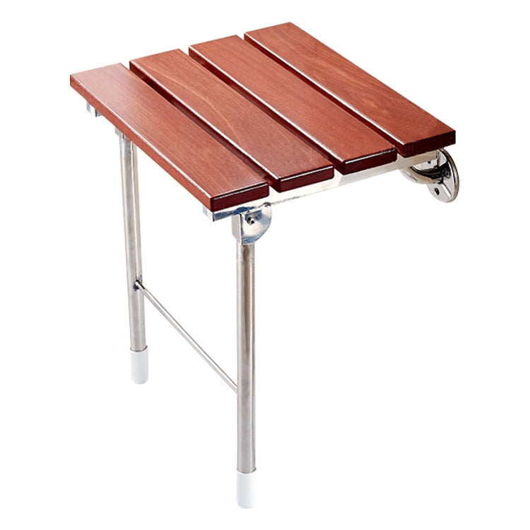 Klappbarer, an der Wand montierter Duschhocker aus Holz, klappbarer Hocker mit massiver Sitzfläche