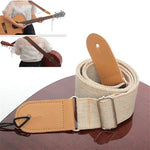 Gitarrengurt aus Baumwoll-Leinen-Mischgewebe mit Nieten, diagonaler Schultergurt, Musikinstrumentenzubehör