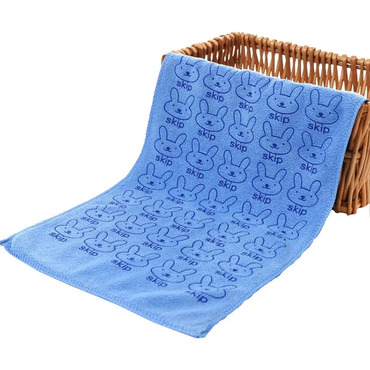 25*50cm Süßes Baby Handtuch Kinder Gesicht Mikrofaser Saugfähig Badestrandtuch Waschlappen Bademode Baby Handtuch Baumwolle Kinder Handtuch, 25x50cm