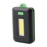 2 Stück 3W Mini COB LED Taschenlampe Schlüsselanhänger Notfall Camping Rucksacklicht mit 3 Modi, Rot, Grün