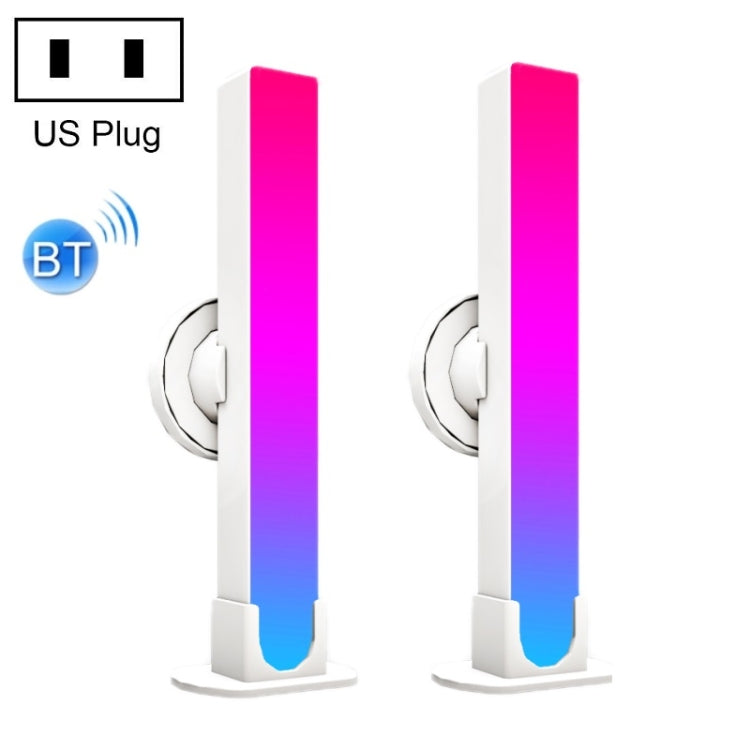 2 Stk./Box RGB Desktop-Hintergrundmusik Rhythmus-Pickup-Umgebungslicht, Bluetooth, WiFi