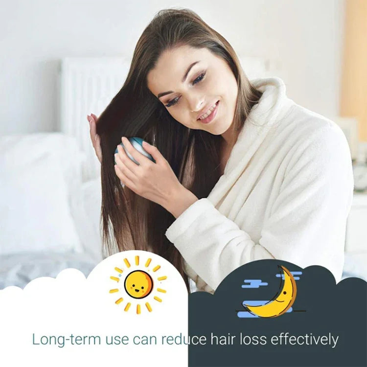 Tragbare elektrische Haarbürste mit Ionen-Technologie, Haarglätterbürste, Negativ-Ionen-Kamm, antistatisch, Massagefunktion, Mini-Haarglättungskamm, Pink, Grün