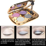 Professionelle Augen-Make-up-Lidschattenpalette Gold Smoky Cosmetics Make-up-Palette Diamantheller Glitzer-Lidschatten