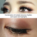 Professionelle Augen-Make-up-Lidschattenpalette Gold Smoky Cosmetics Make-up-Palette Diamantheller Glitzer-Lidschatten