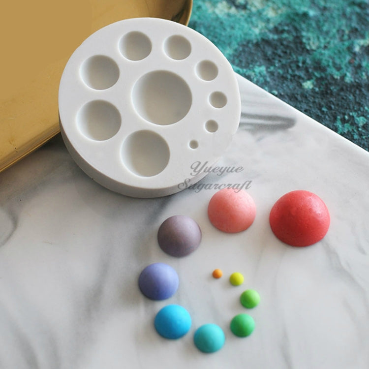 Runde Silikon-Fondant-Kuchenform, DIY Backen Dekorations-Schokoladenwerkzeug, Rundes Silikon (Grau), Rundes Silikon (Pink)