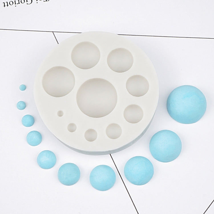 Runde Silikon-Fondant-Kuchenform, DIY Backen Dekorations-Schokoladenwerkzeug, Rundes Silikon (Grau), Rundes Silikon (Pink)