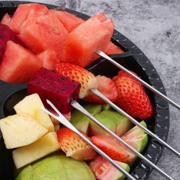 Edelstahl Holgriff Schokoladenfonduegabel Hot Pot Gabeln Käse Obst Dessert Gabel Fondue Schmelzspieße Küchenhelfer, zufällige Farblieferung