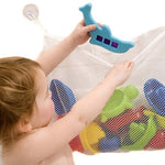 2er-Set Badezimmer-Aufbewahrungsnetz für Baby-Spielzeug mit Saugnäpfen