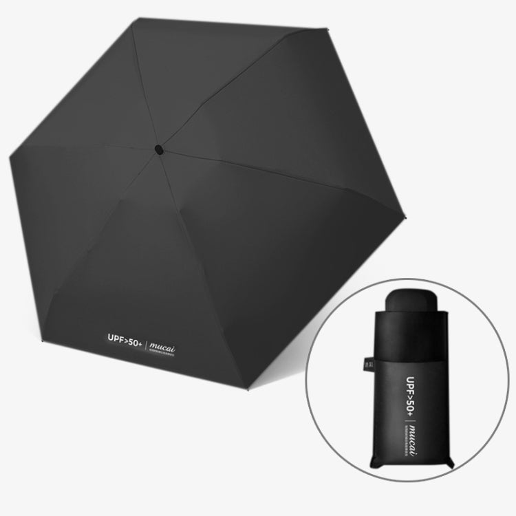 Mini tragbarer Regenschirm Regen Frauen Winddicht Langlebig 5-fach Sonnenschirme