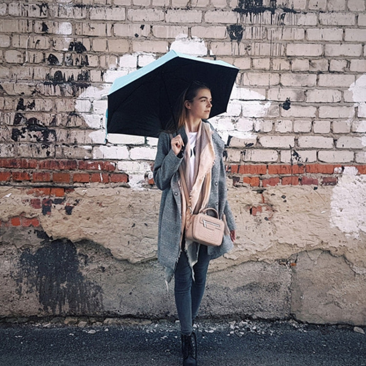 Mini tragbarer Regenschirm Regen Frauen Winddicht Langlebig 5-fach Sonnenschirme