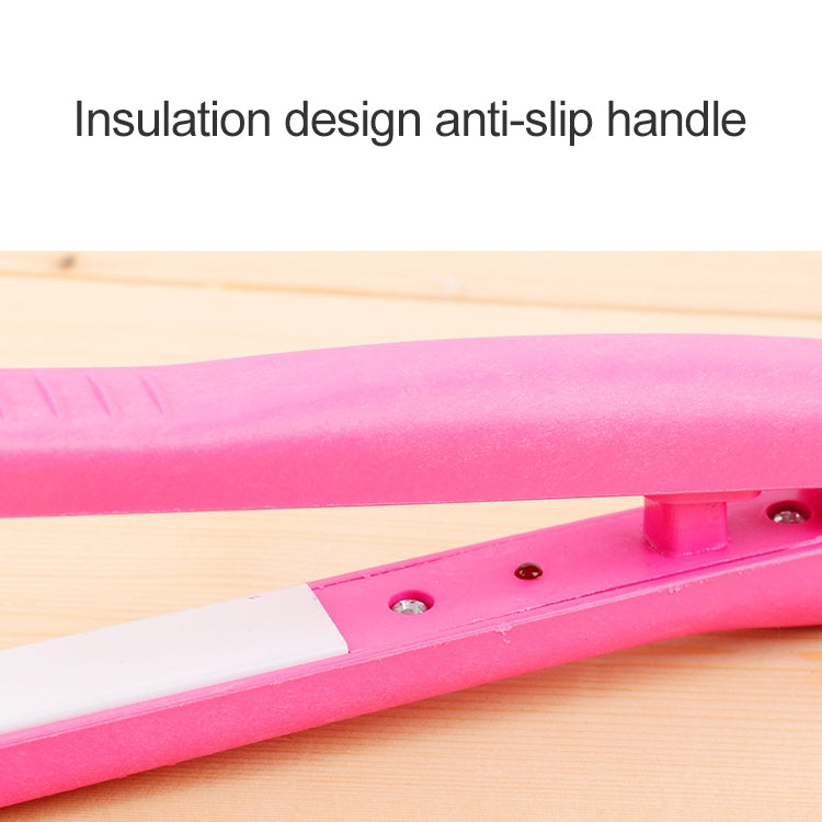 Mini-Haarglätter mit Keramik-Turmalinplatten Lockenstab